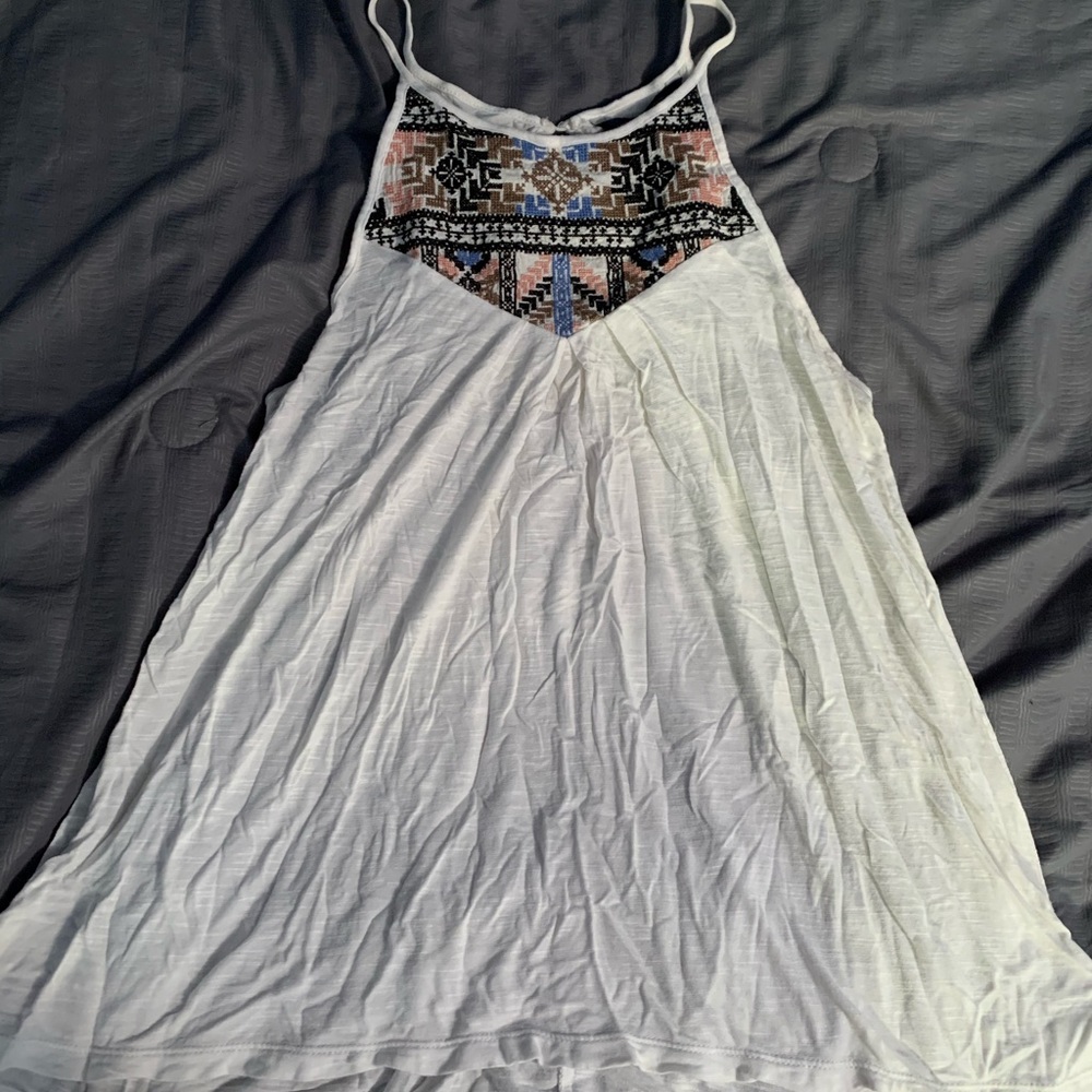 White stitched Blouse